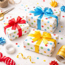 Search for red polka dot wrapping paper Yellow