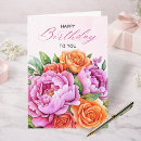 Recherche de fleurs vœux cartes Pivoines