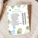 Search for dinosaur baby shower games Greenery