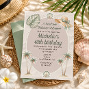Search for beach 40th birthday invitations Summer birthday party