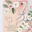 Search for swan princess baby shower invitations Floral