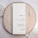 Search for simple wedding menus Minimalist