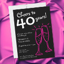 Search for 40 years invitations Modern