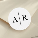 Search for round wedding stickers Black and white