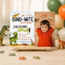Search for dinosaur photo birthday invitations Tyrannosaurus