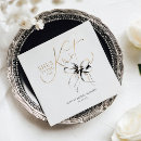 Search for tying the knot napkins Black bow bridal shower