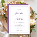 Search for lilac wedding invitations Typography
