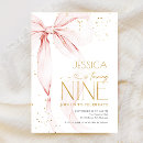 Search for girls 9th birthday invitations For her