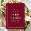 Recherche de papeterie de de marsala mariage invitations Moderne