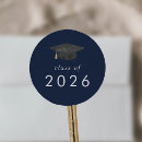 Search for blue graduation stickers Class of 2024