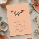 Search for coral rehearsal dinner invitations Minimalist