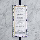 Search for gold foil wedding programs Navy blue