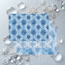 Search for blue with snowflakes wrapping paper For her