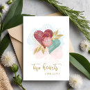 Search for two heart cards Typography