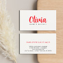 Search for warm business cards Minimalist