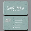 Search for esthetician spa business cards Floral