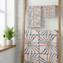 Search for yellow and blue bath towels Abstract