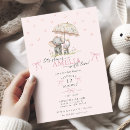 Search for spring baby girl shower invitations Watercolor