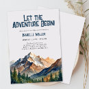 Search for adventure baby shower invitations Let the adventure begin