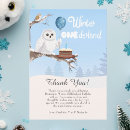 Search for owl thank you cards Winter onederland