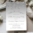 Search for 25th anniversary party invitations Silver