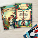 Recherche de de conte fées mariage invitations Livre de contes