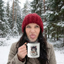 Search for cute cat cartoon mugs Black and white cat