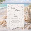 Search for coastal bridal shower invitations Hand drawn