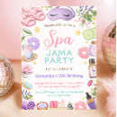 Search for teen spa party invitations Girls sleepover