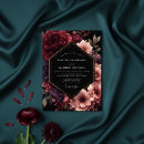 Search for moody floral wedding invitations Burgundy
