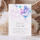 Search for watercolor mermaid invitations Blue