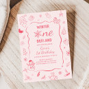 Recherche de winter onederland invitations Coquette