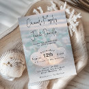Search for aqua blue wedding invitations Hearts in the sand