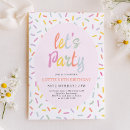 Search for sprinkle party invitations Rainbow sprinkles