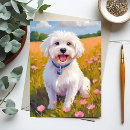 Search for dog and flowers postcards Pet
