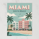 Recherche de south beach cartes postales Illustration