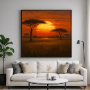 Search for safari sunset posters Landscape