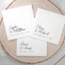 Search for trendy wedding napkins Script