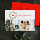 Search for monogrammed christmas cards Family