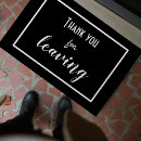 Search for funny go away doormats Black