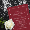 Search for red bridal shower invitations Elegant