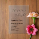 Search for bright future invitations Grad party