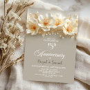 Search for 15th wedding anniversary invitations Gold