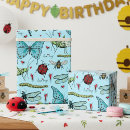 Search for insects wrapping paper Colourful