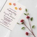 Search for maple leaves invitations Classic