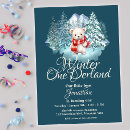 Search for wonderland 1st birthday invitations Mountain