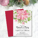 Search for december wedding invitations Poinsettia