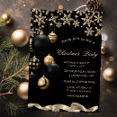 Search for black and gold christmas invitations Cocktail