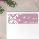 Search for pink snowflake return address labels Stylish
