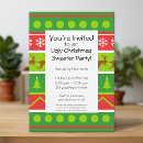 Search for ugly sweater party invitations Reindeer
